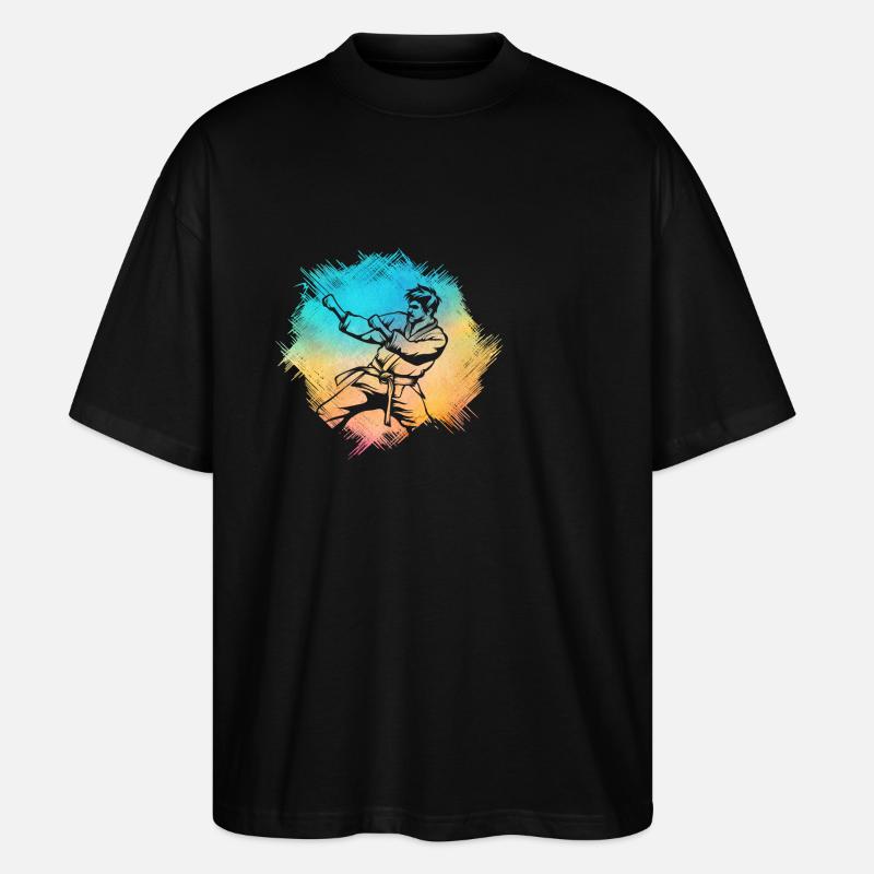 Karate - Stanley/Stella Oversized Unisex Bio T-Shirt Blaster 2.0 - Schwarz