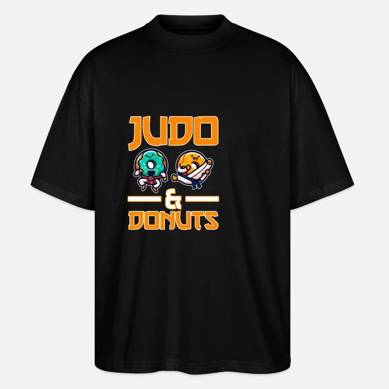 Judo et beignets - T-shirt bio Blaster 2.0 coupe oversize Stanley/Stella Unisexe - noir