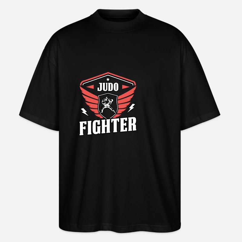 Judo-Kämpfer - Stanley/Stella Oversized Unisex Bio T-Shirt Blaster 2.0 - Schwarz