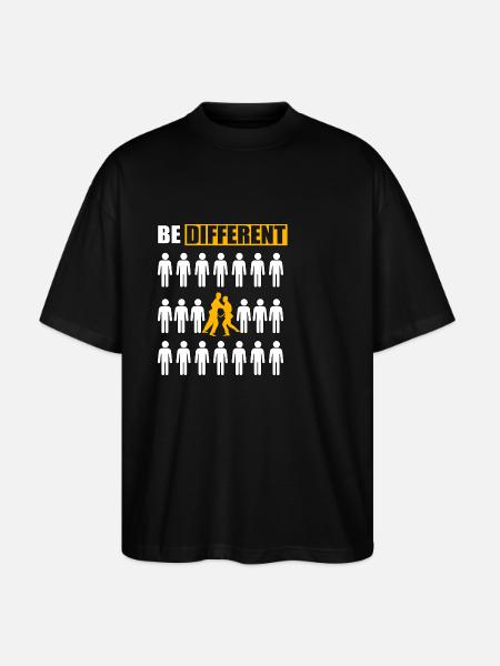 Be Different Judo - Stanley/Stella Oversized Unisex Organic T-shirt Blaster 2.0 - black