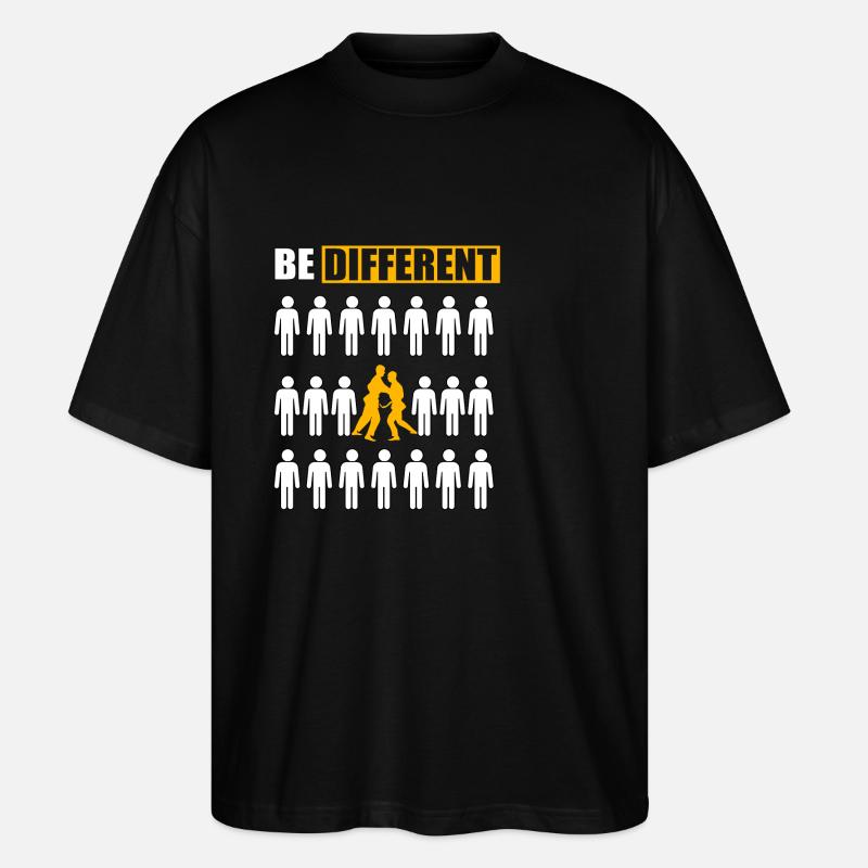 Be Different Judo - Stanley/Stella Oversized Unisex Organic T-shirt Blaster 2.0 - black