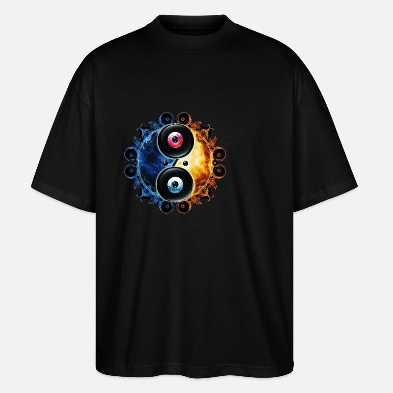 Yin Yang - Stanley/Stella Oversized Unisex Bio T-Shirt Blaster 2.0 - Schwarz