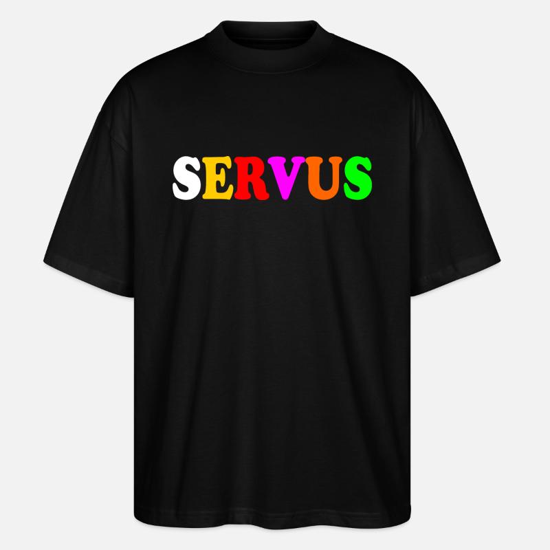 servus - Stanley/Stella Oversized Unisex Bio T-Shirt Blaster 2.0 - Schwarz