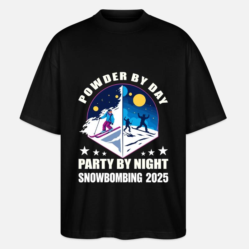 Snowbombing 2025 - Stanley/Stella Oversized Unisex Bio T-Shirt Blaster 2.0 - Schwarz
