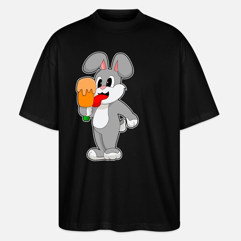 Popsicle de lapin - T-shirt bio Blaster 2.0 coupe oversize Stanley/Stella Unisexe - noir