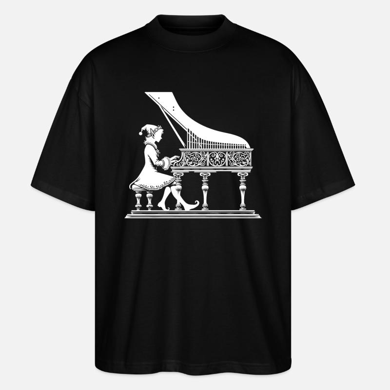 Elfenklavierkonzert - Stanley/Stella Oversized Unisex Bio T-Shirt Blaster 2.0 - Schwarz