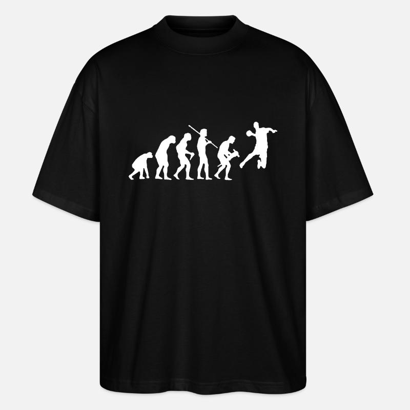 EVOLUTION HANDBALL - Stanley/Stella Oversized Unisex Bio T-Shirt Blaster 2.0 - Schwarz