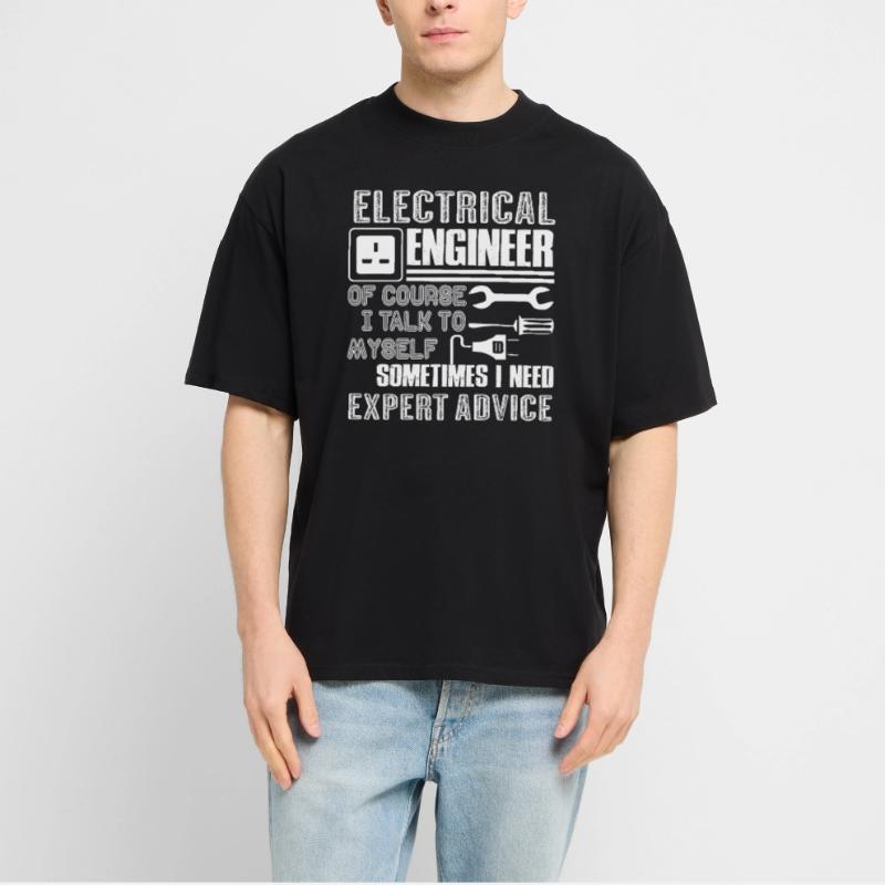 Electrical Engineer Funny Electrical Engineer Stanley/Stella Oversized Unisex Organic T-shirt Blaster 2.0