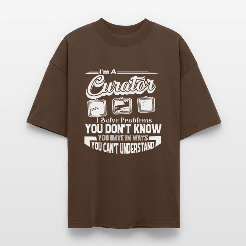 Curator Curator Solves Problems Stanley/Stella Oversized Unisex Organic T-shirt Blaster 2.0