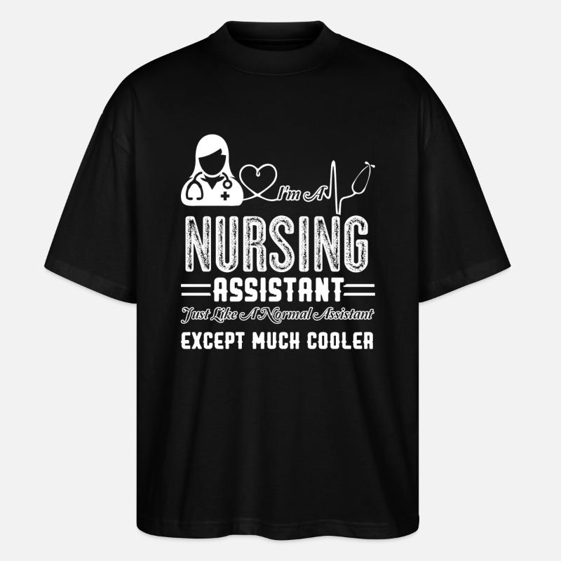 Cooler Nursing Assistant - Stanley/Stella Oversized Unisex Organic T-shirt Blaster 2.0 - black
