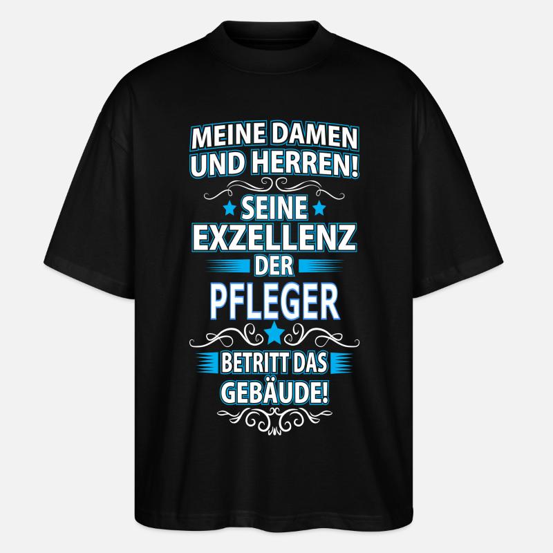 PFLEGER - Stanley/Stella Oversized Unisex Bio T-Shirt Blaster 2.0 - Schwarz