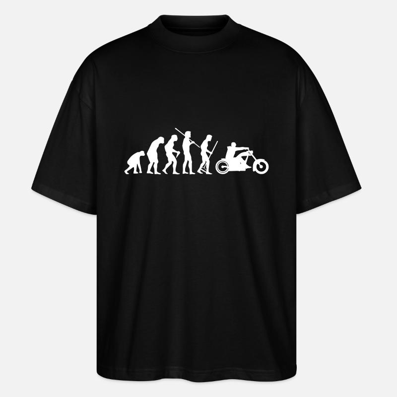 MOTORCYCLE EVOLUTION - Stanley/Stella Oversized Unisex Organic T-shirt Blaster 2.0 - black