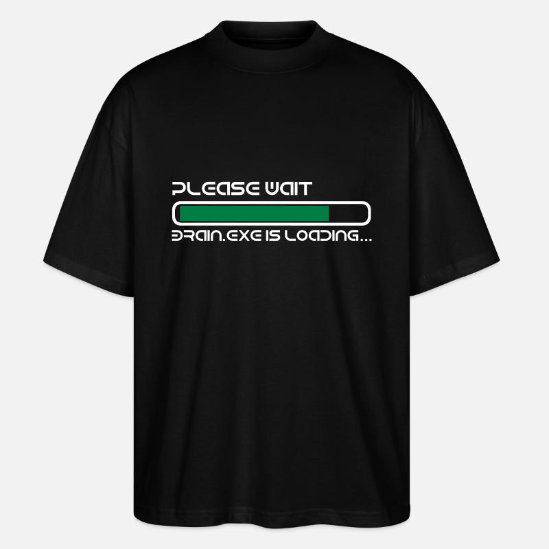 Gehirn wird geladen... - Stanley/Stella Oversized Unisex Bio T-Shirt Blaster 2.0 - Schwarz