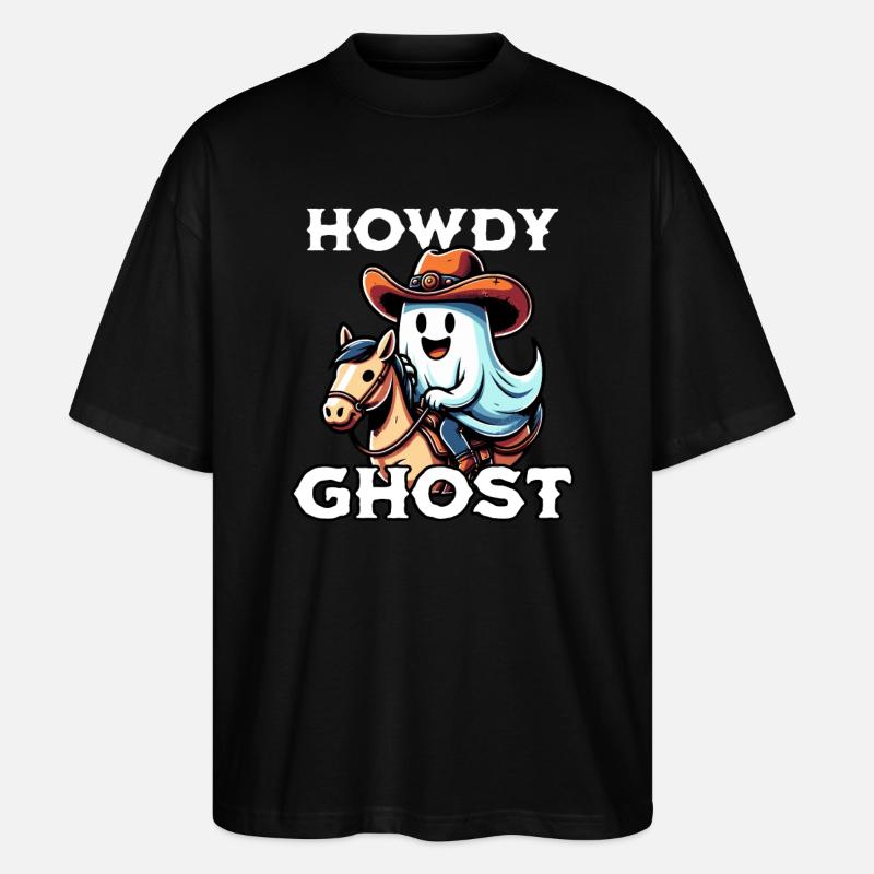 Howdy Ghost - T-shirt bio Blaster 2.0 coupe oversize Stanley/Stella Unisexe - noir