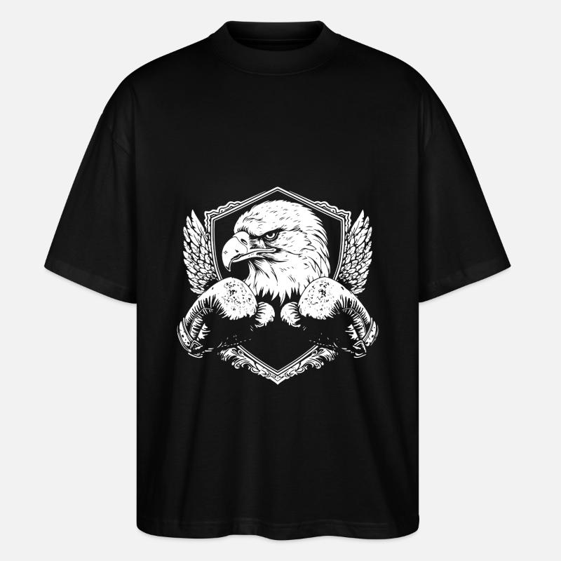 Eagle Boxer Fighter - T-shirt bio Blaster 2.0 coupe oversize Stanley/Stella Unisexe - noir