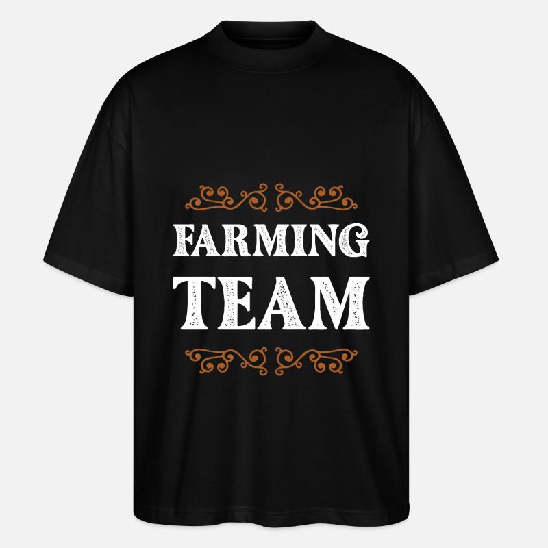 Équipe d’agriculteurs - T-shirt bio Blaster 2.0 coupe oversize Stanley/Stella Unisexe - noir