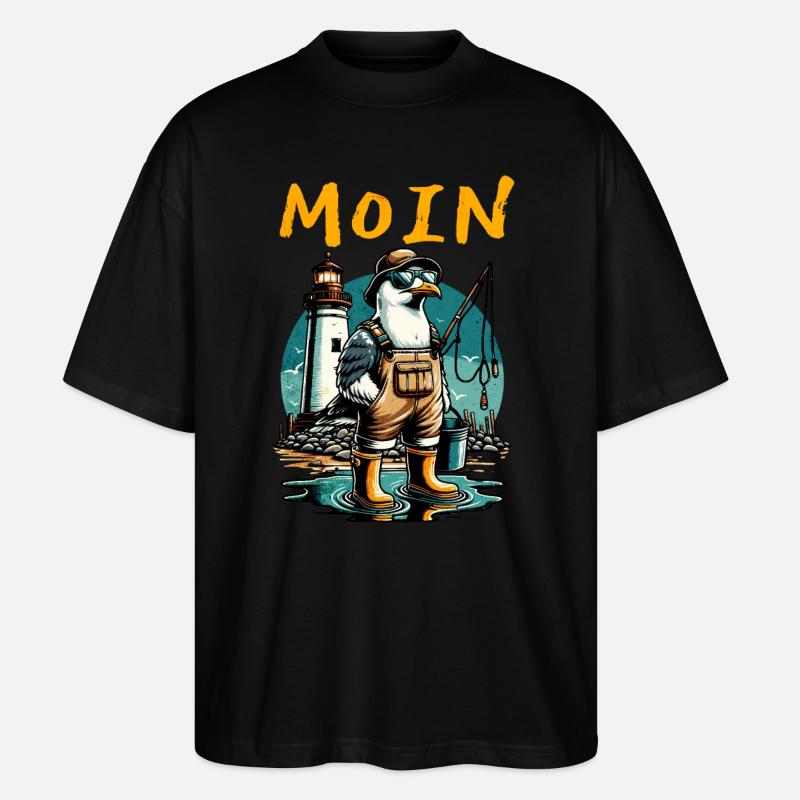 MOIN - Stanley/Stella Oversized Unisex Bio T-Shirt Blaster 2.0 - Schwarz