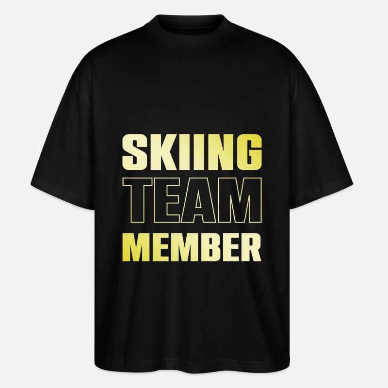 Équipe de ski - T-shirt bio Blaster 2.0 coupe oversize Stanley/Stella Unisexe - noir
