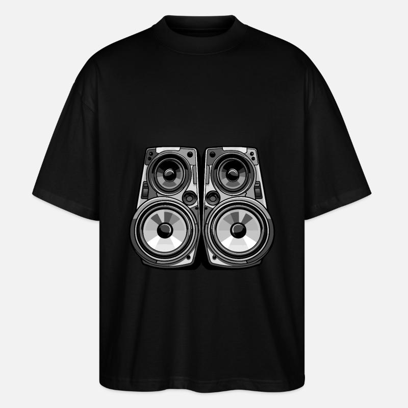 Soirée de boxe musicale - T-shirt bio Blaster 2.0 coupe oversize Stanley/Stella Unisexe - noir