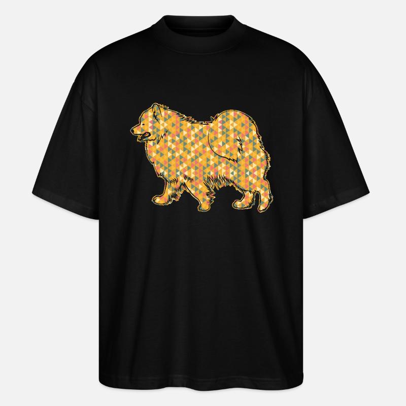 Samoyed Geometric - Stanley/Stella Oversized Unisex Organic T-shirt Blaster 2.0 - black