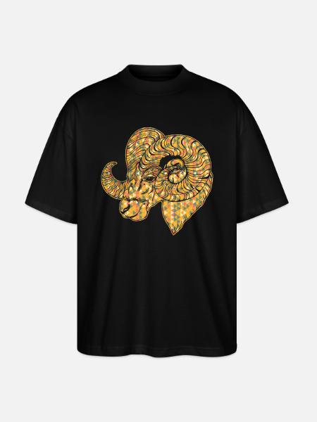 Sheep Geometric - Stanley/Stella Oversized Unisex Organic T-shirt Blaster 2.0 - black