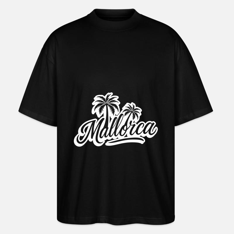 Palmiers de Majorque - T-shirt bio Blaster 2.0 coupe oversize Stanley/Stella Unisexe - noir