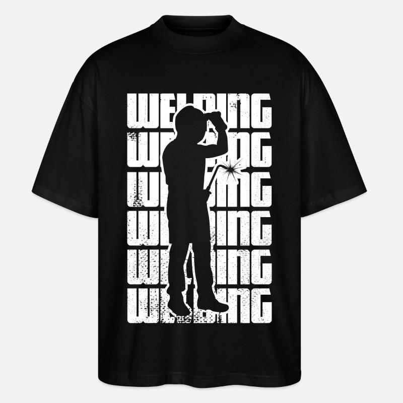Lustiges Schweißen - Stanley/Stella Oversized Unisex Bio T-Shirt Blaster 2.0 - Schwarz