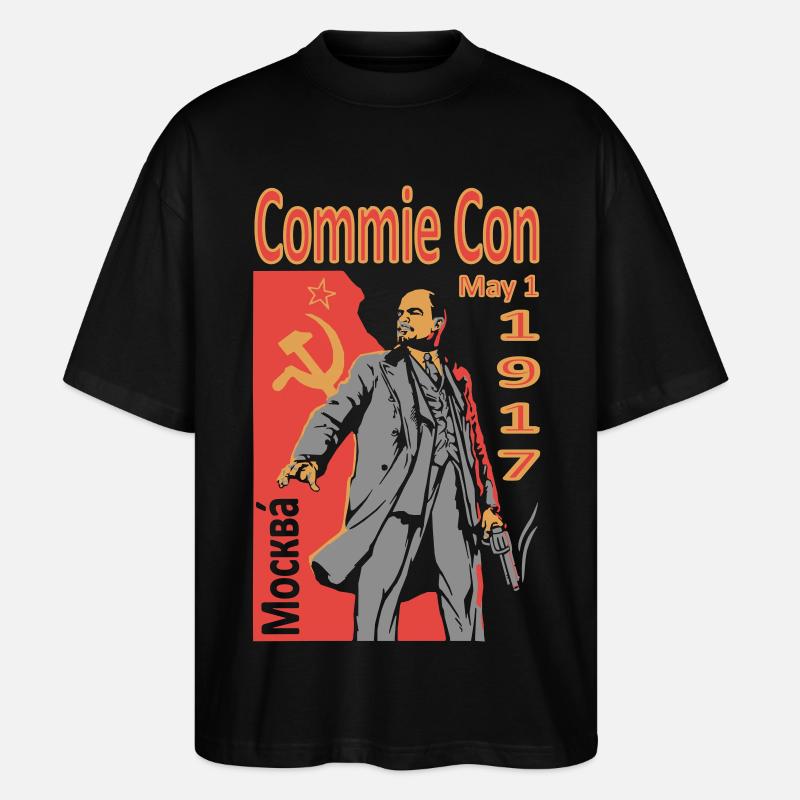 CommieCon1917 - Stanley/Stella Oversized Unisex Bio T-Shirt Blaster 2.0 - Schwarz