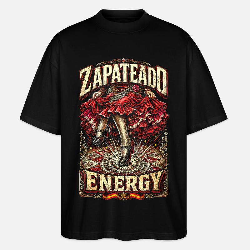 Flamenco Zapateado Energy - T-shirt bio Blaster 2.0 coupe oversize Stanley/Stella Unisexe - noir