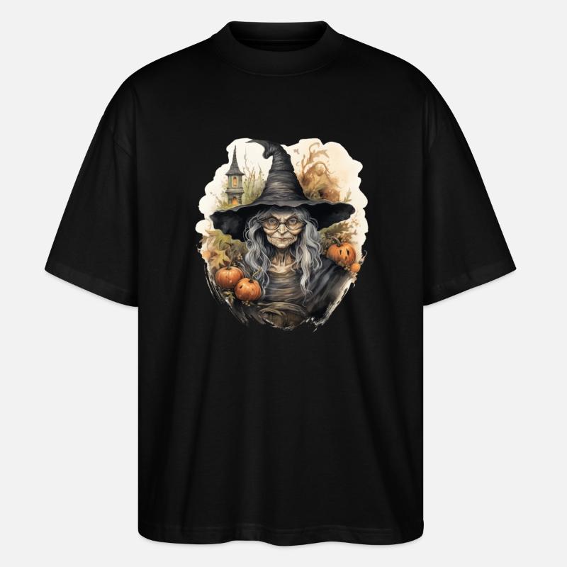 Witch - Stanley/Stella Oversized Unisex Bio T-Shirt Blaster 2.0 - Schwarz