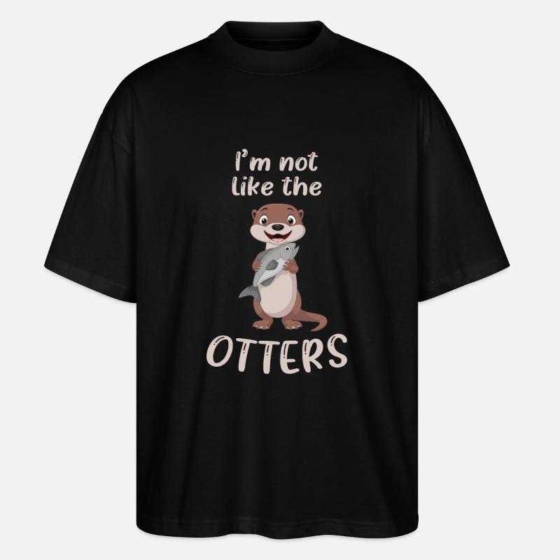 Otter - Stanley/Stella Oversized Unisex Bio T-Shirt Blaster 2.0 - Schwarz