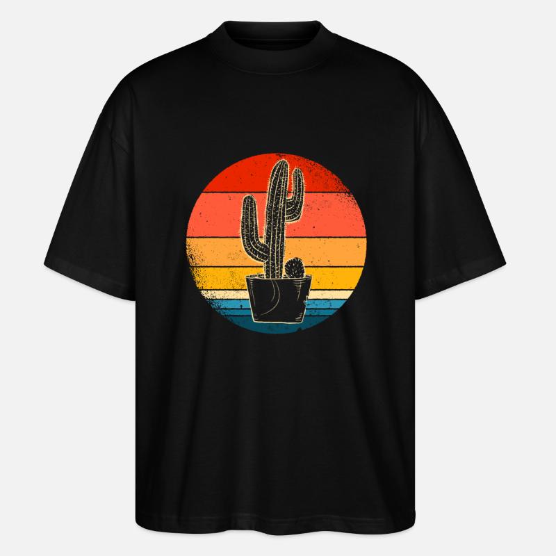Cactus - T-shirt bio Blaster 2.0 coupe oversize Stanley/Stella Unisexe - noir