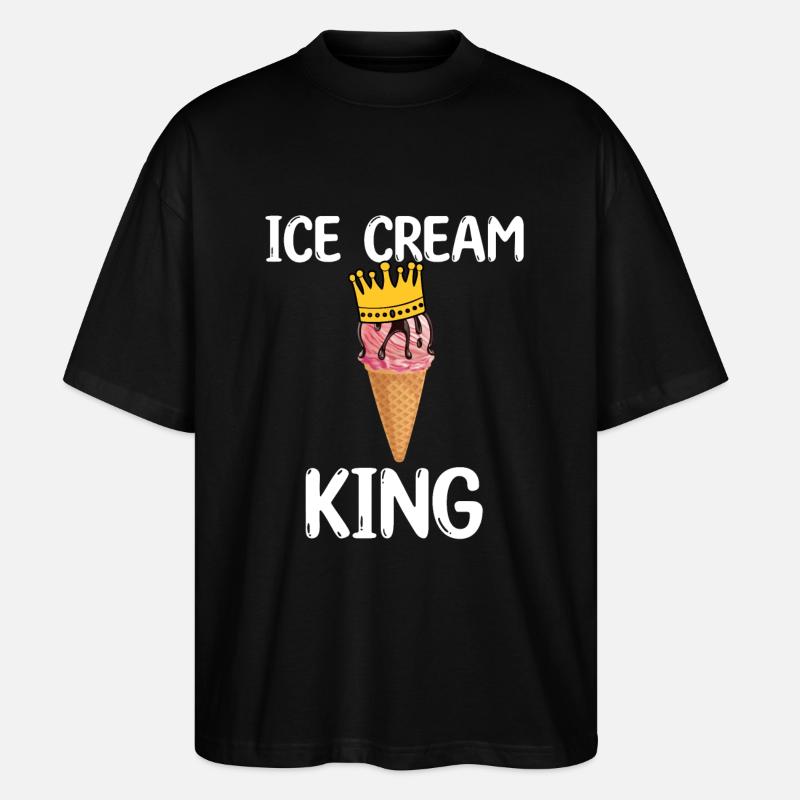 Eis König - Stanley/Stella Oversized Unisex Bio T-Shirt Blaster 2.0 - Schwarz