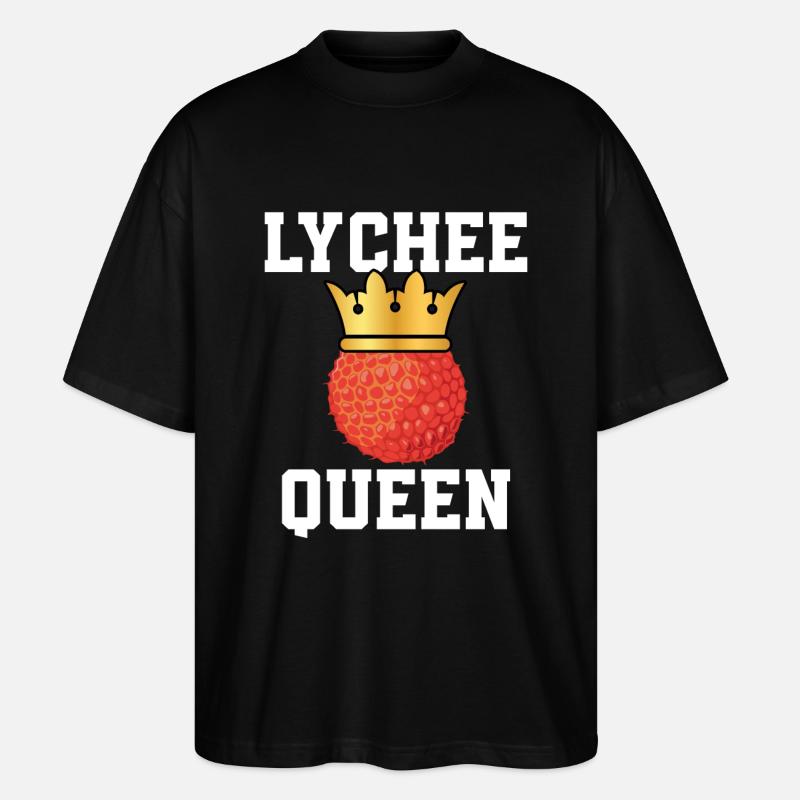 Lychee Queen - Stanley/Stella Oversized Unisex Organic T-shirt Blaster 2.0 - black