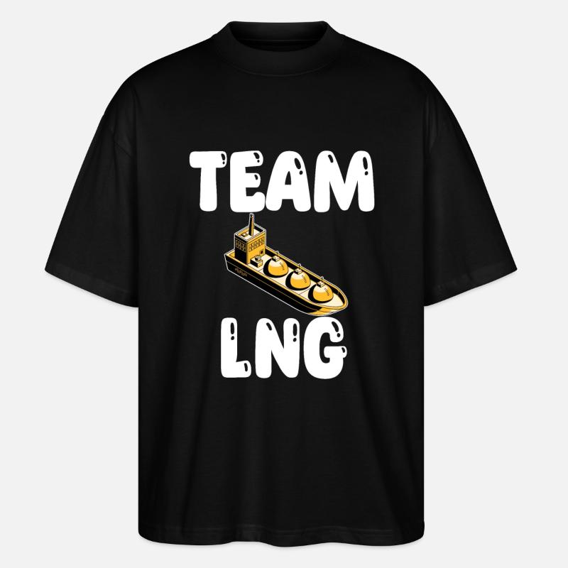 Team LNG Tanker - Stanley/Stella Oversized Unisex Bio T-Shirt Blaster 2.0 - Schwarz