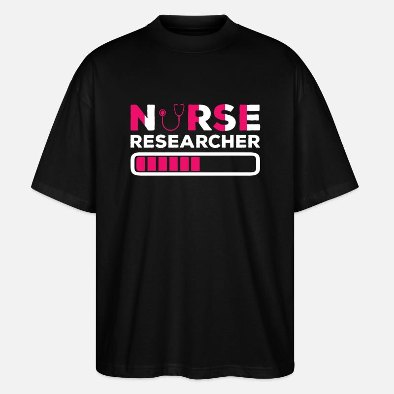Nursing researcher in training - Stanley/Stella Oversized Unisex Organic T-shirt Blaster 2.0 - black
