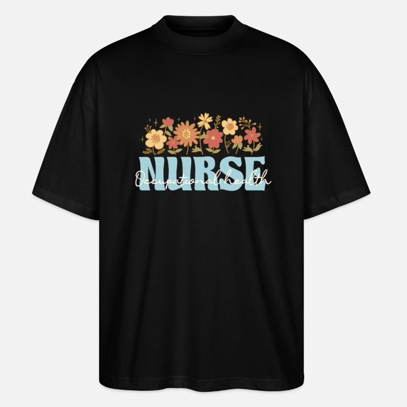 Arbeitsmedizinische Krankenschwester - Stanley/Stella Oversized Unisex Bio T-Shirt Blaster 2.0 - Schwarz