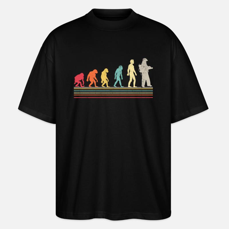 Evolution Pompiers Joueurs Pompiers - T-shirt bio Blaster 2.0 coupe oversize Stanley/Stella Unisexe - noir