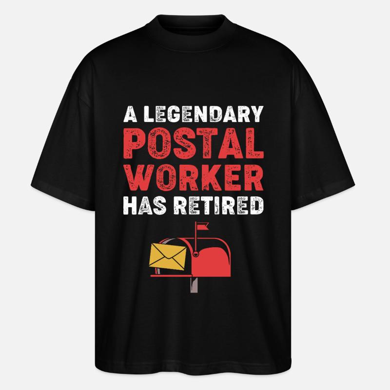 Post Poststempel - Stanley/Stella Oversized Unisex Bio T-Shirt Blaster 2.0 - Schwarz