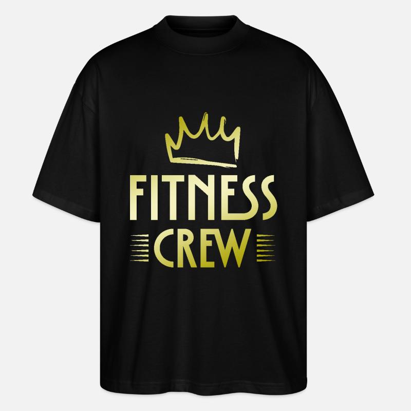 Équipe de conditionnement physique - T-shirt bio Blaster 2.0 coupe oversize Stanley/Stella Unisexe - noir
