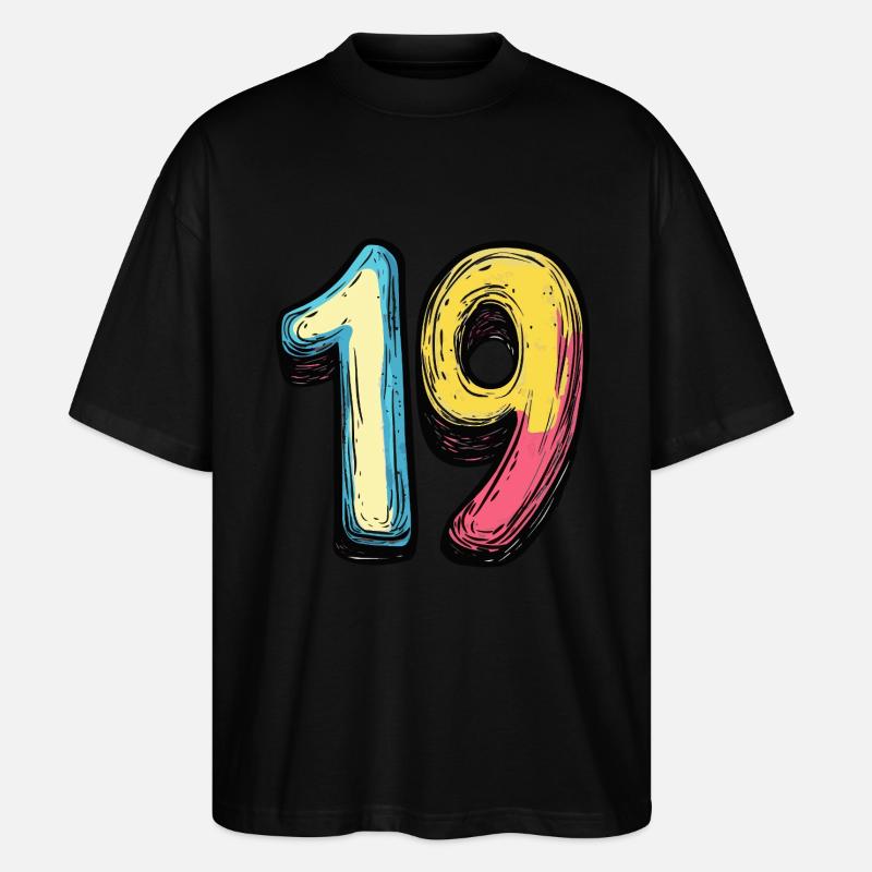 Bande dessinée à 19 chiffres - T-shirt bio Blaster 2.0 coupe oversize Stanley/Stella Unisexe - noir