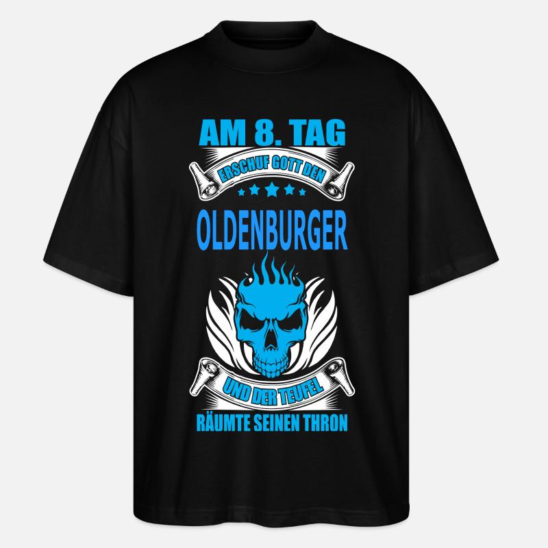 OLDENBURGER - Stanley/Stella Oversized Unisex Bio T-Shirt Blaster 2.0 - Schwarz