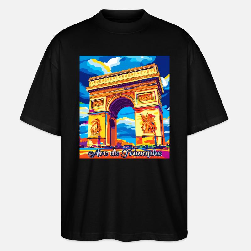 Pariser Träume auf deinem Hemd! - Stanley/Stella Oversized Unisex Bio T-Shirt Blaster 2.0 - Schwarz