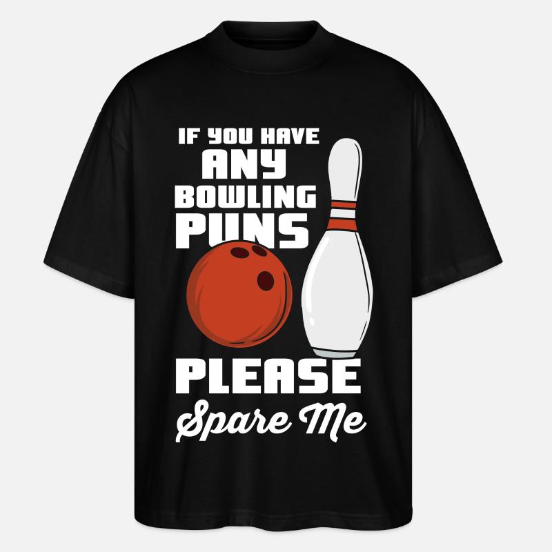Drôle de dicton de bowler - T-shirt bio Blaster 2.0 coupe oversize Stanley/Stella Unisexe - noir