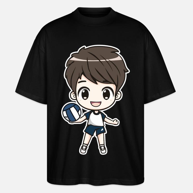 Kleiner Volleyballer Junge - Stanley/Stella Oversized Unisex Bio T-Shirt Blaster 2.0 - Schwarz