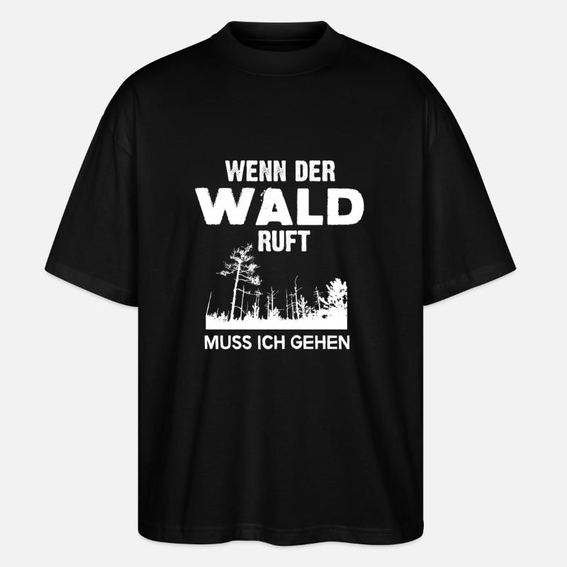 Wald - Stanley/Stella Oversized Unisex Bio T-Shirt Blaster 2.0 - Schwarz