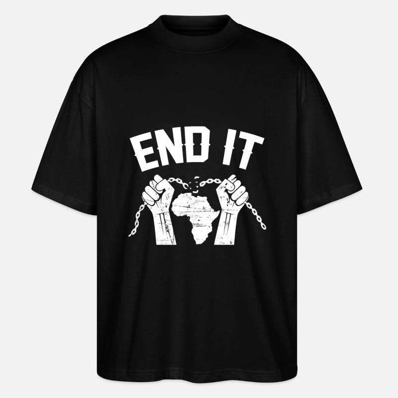 BANTU Edition - Stanley/Stella Oversized Unisex Organic T-shirt Blaster 2.0 - black