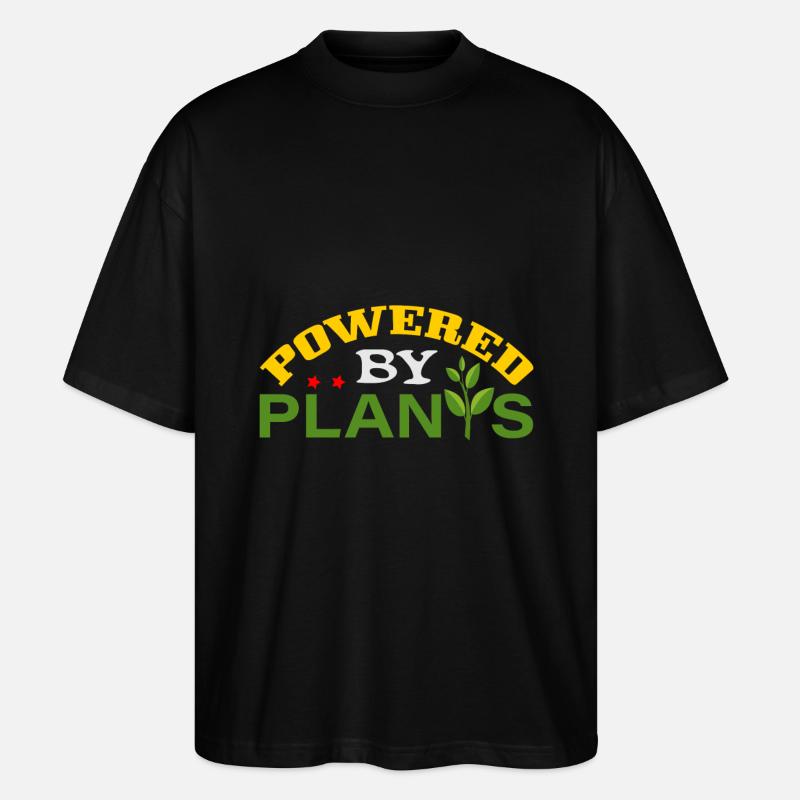 Veganer Vegetarier Geschenkidee - Stanley/Stella Oversized Unisex Bio T-Shirt Blaster 2.0 - Schwarz