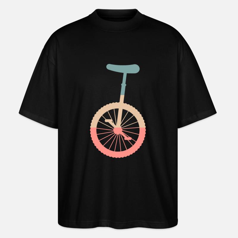Einrad Kunstrad Zirkus Geschenkidee - Stanley/Stella Oversized Unisex Bio T-Shirt Blaster 2.0 - Schwarz