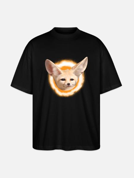 Fennek woestijnvos vos vos cadeau - Stanley/Stella Uniseks oversized bio T-shirt Blaster 2.0 - zwart